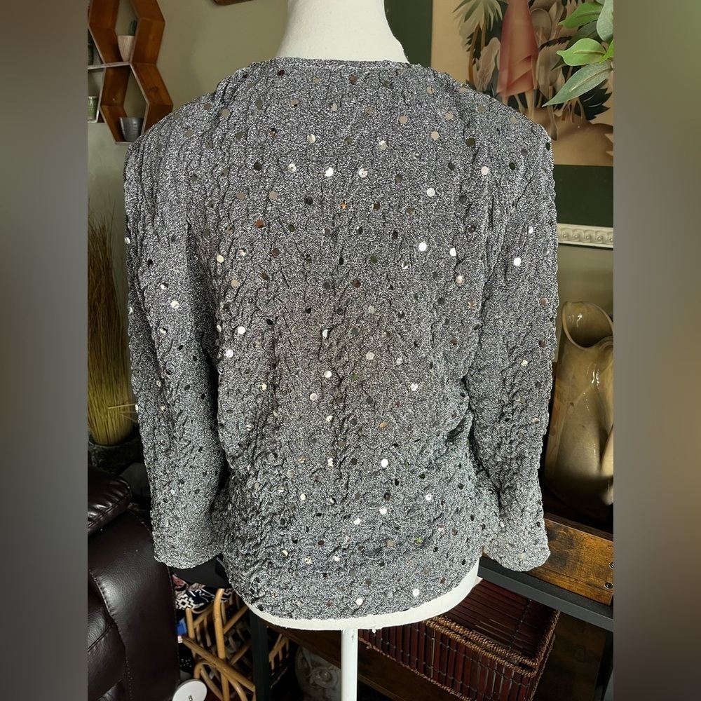 Joseph Ribkoff Sequin Textured Jacket - Picture 9 of 13